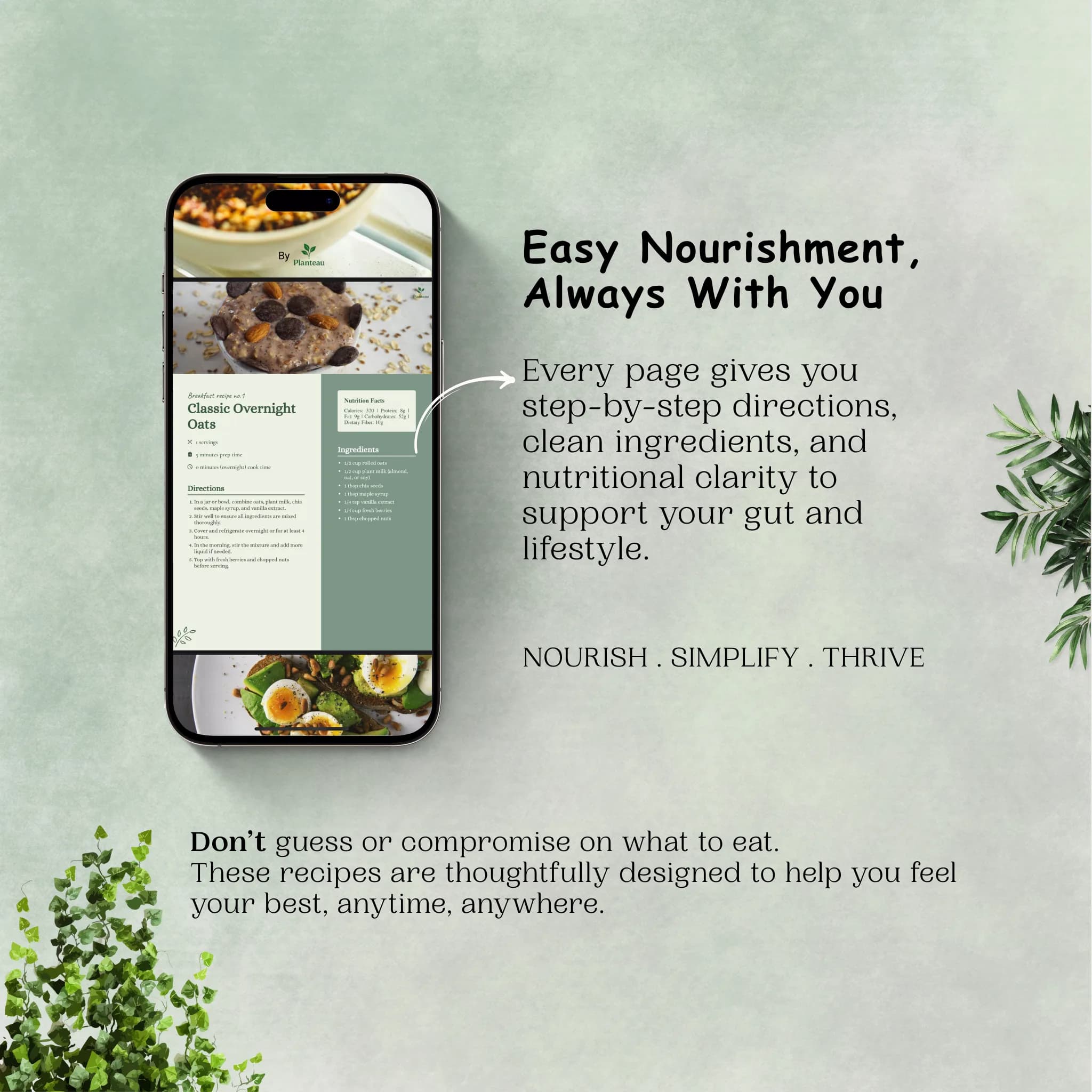 100 Vegan Recipes eBook Mockup by Planteau